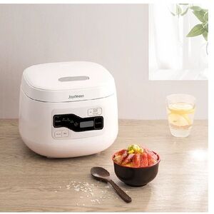 New Ceramic Rice Cooker Joydeem FD20S-W, White Ceramic Inner Pot